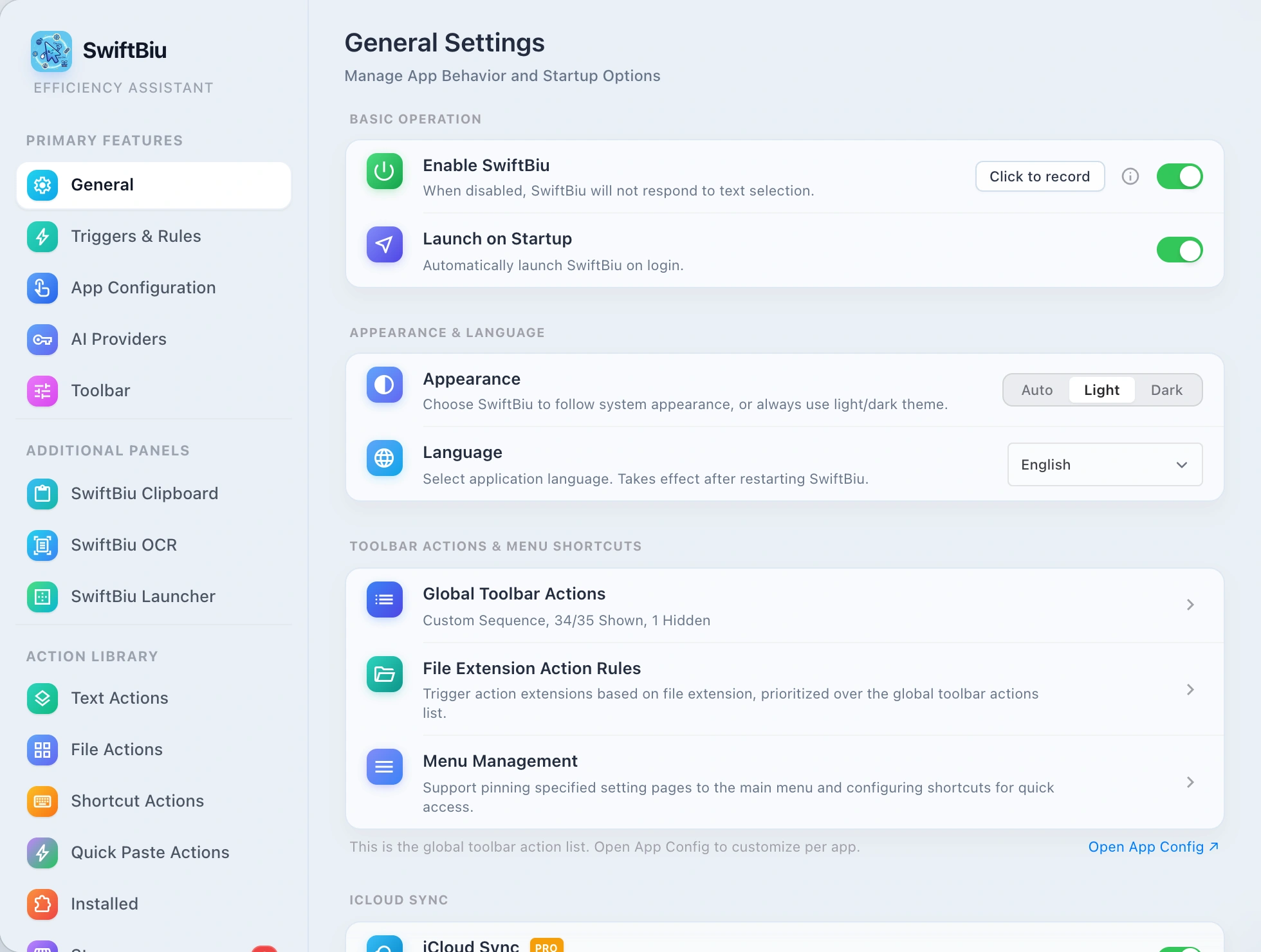 General Settings Overview