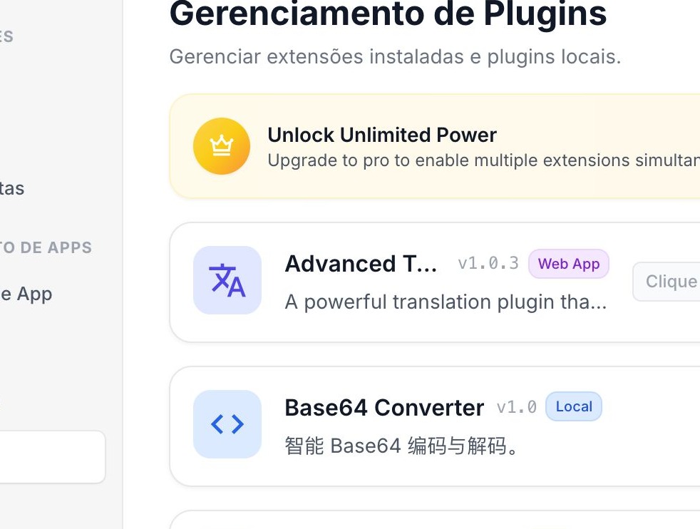 Installed Extensions
