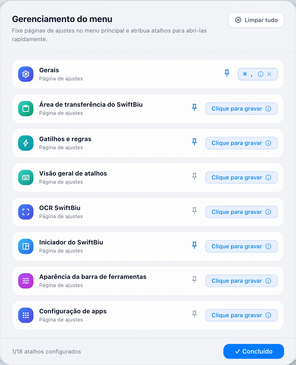 Menu Management Modal
